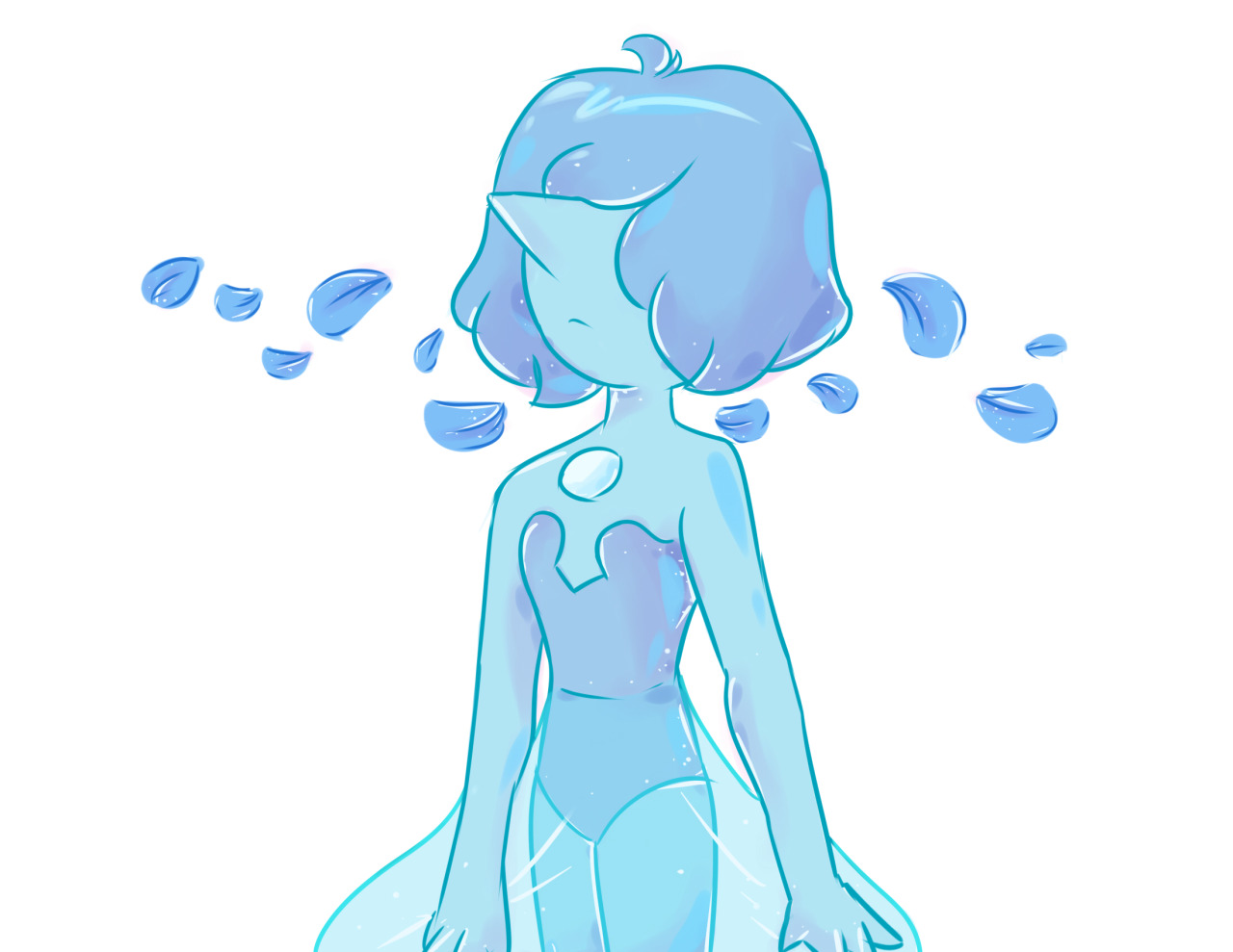 vicuniverse-art:  Blue pearl is really relaxing to draw.  