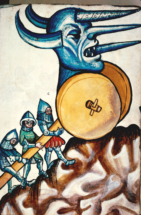 damienkempf:The art of warWritten by Konrad Kyeser (1366- c. 1405), Bellifortis is the first fully i