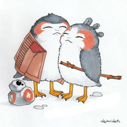 dejavidetc:  one more porg commission!)) finnrey for wonderful @theautisticjedi commissions are open