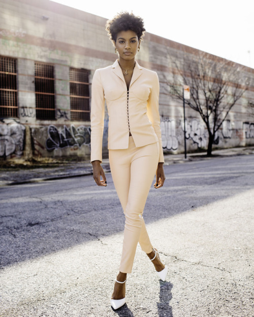 Ebonee Davis shot by Justin Amoafo for Harper’s Bazaar, 2017“The greatest form of activism is to be 