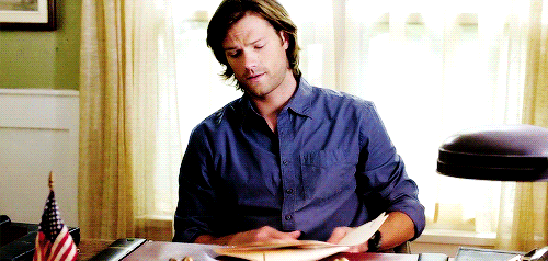 overachievious:  #this is like sam in his natural environment though#sam the lawyer who never was#wo