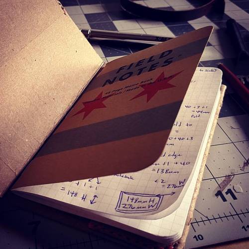 mcmurrayandblonde:Meta Warning: I used this Chicago Field Notes notebook to design my  first mock up