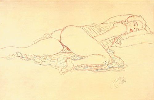 Porn photo osappho: Gustav Klimt Sketches  
