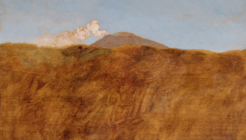 amare-habeo:Giuseppe de Nittis (Italian-French, 1846-1884)Vesuvian Landscape, 1871-2Oil on panel, 18