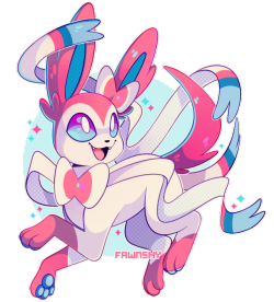 fawnshy:    I drew a little Sylveon sticker