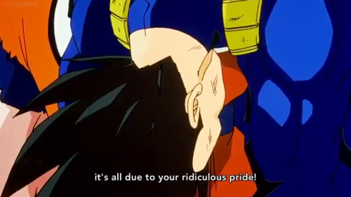 Kuririn being the biggest hypocrite of the arc in this moment.  Homie seems to have forgot