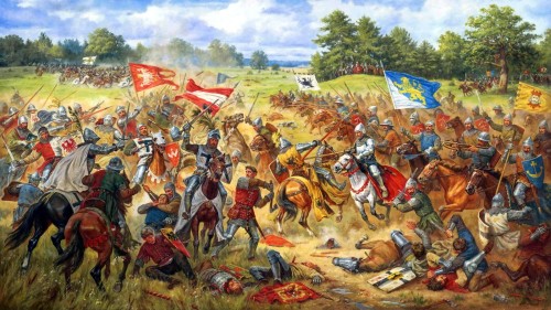 pinturasdeguerra:1362 Batalla de Aguas Azules - Artur Orlenov      &nb