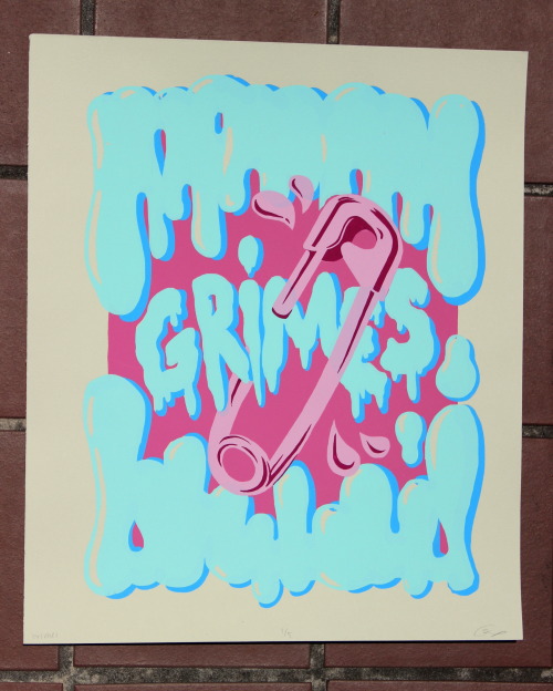 Grimes Screenprint by babycyanide