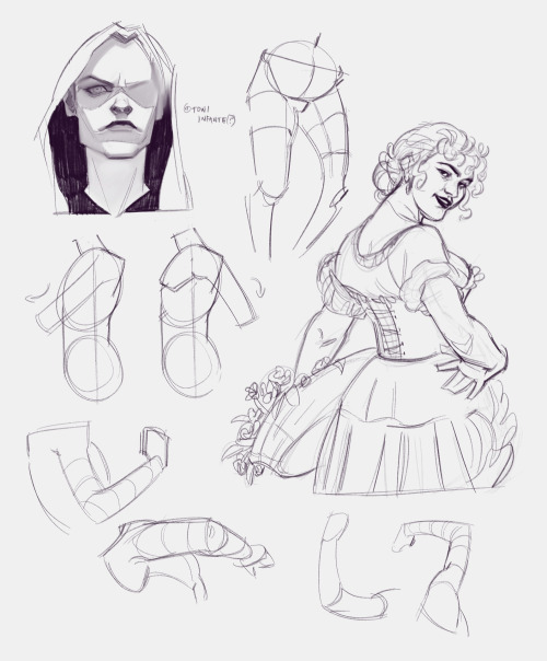 aaaand some figure/misc pinterest studies (also mostly from last year)