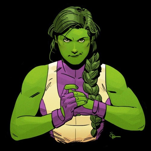 docshaner:My daughter declared herself a She-Hulk fan yesterday so this one’s for her.