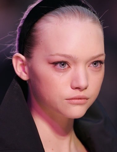 gemmawardfanclub:  Crying Gemma Yves Saint Laurent SS 2006 J Mendel FW 2005 Lanvin FW 2005