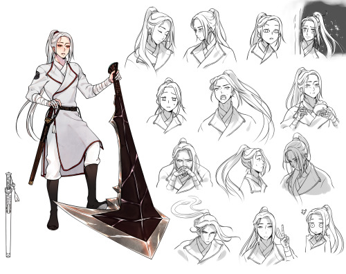 redid a few refs for the xianxia campaign before kick off :^D  i absolutely adore every single chara