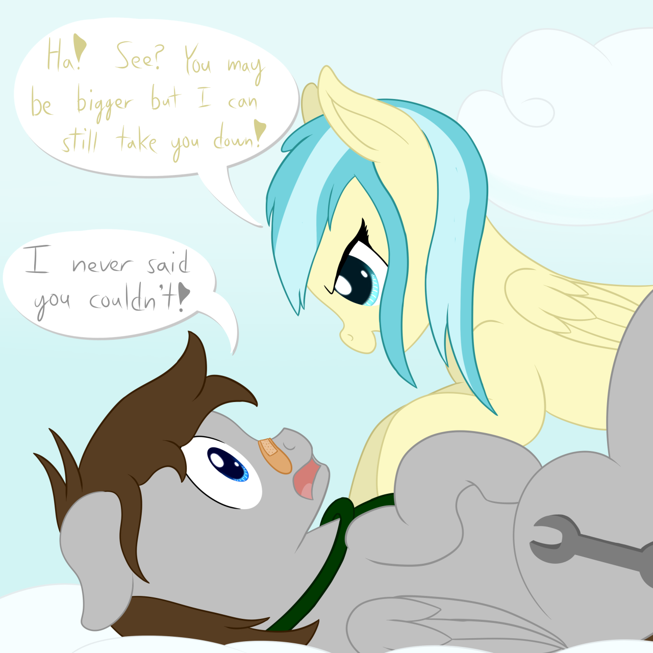 askfuselight:  Consider your point proven. ((Featuring Misty Fly and Fleetfoot))