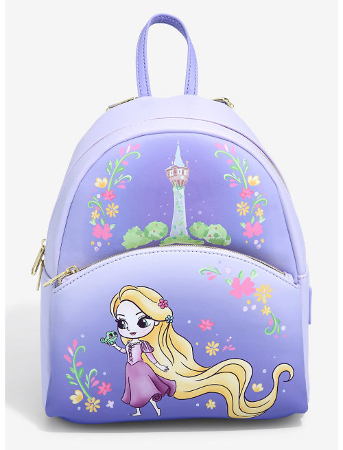 Tangled mini backpack and wallet by Loungefly found at Hot Topic.BackpackWallet