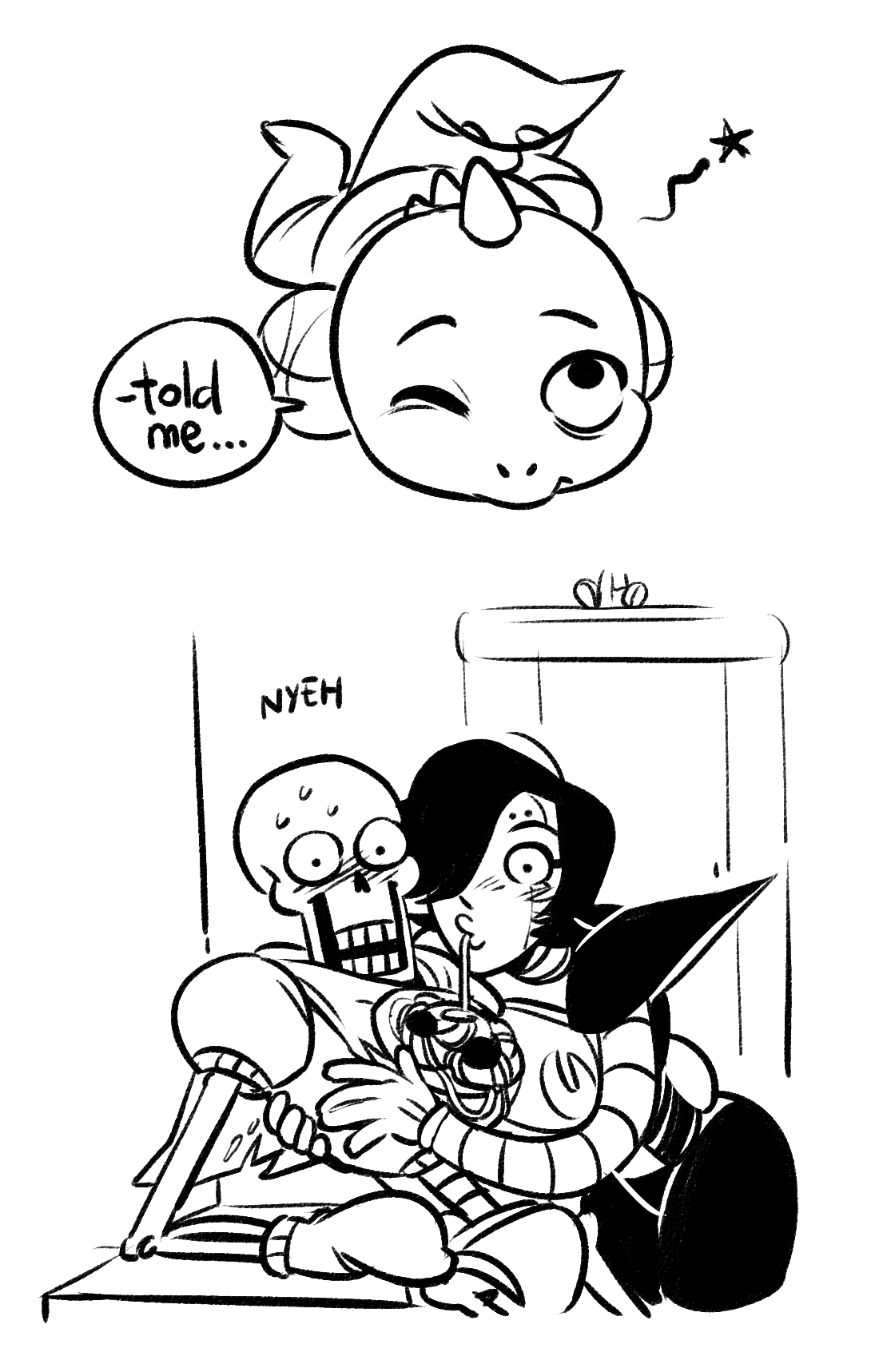 hotlegmeme:  they caught Mettaton sucking on Paps’ noodle once i’m sorry 