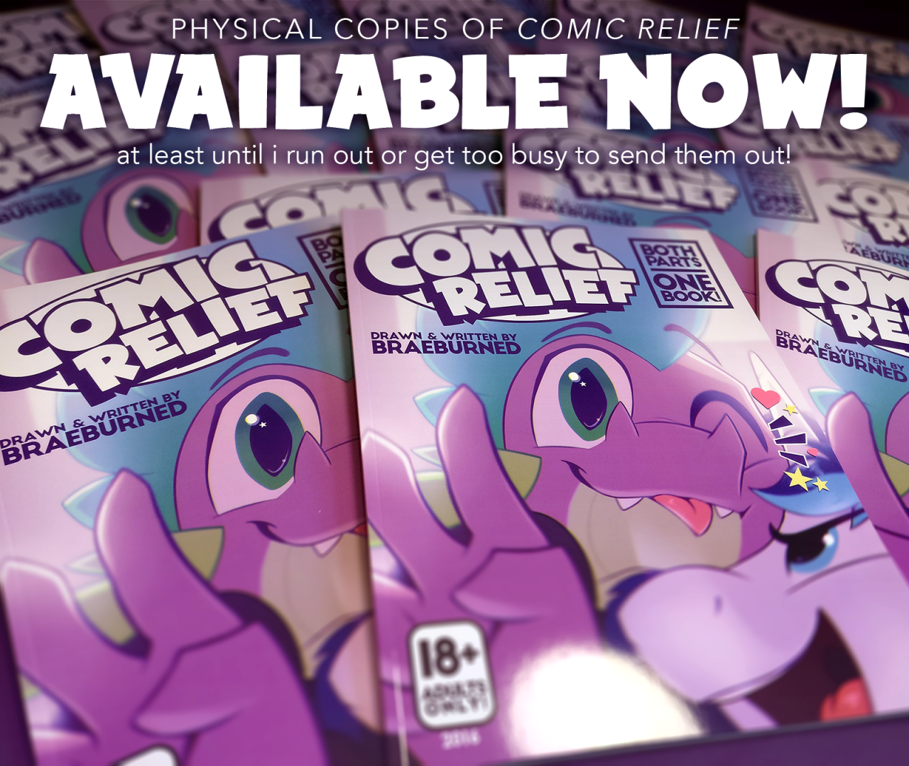 braeburned:  Yo!!! You can now purchase physical copies of my comic, Comic Relief,
