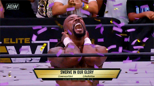 Mith's Wrestling Gifs on Tumblr: I love confetti at title wins! (Please  don't miss that flash of facial expression in the third gif where Swerve  seems to waver...
