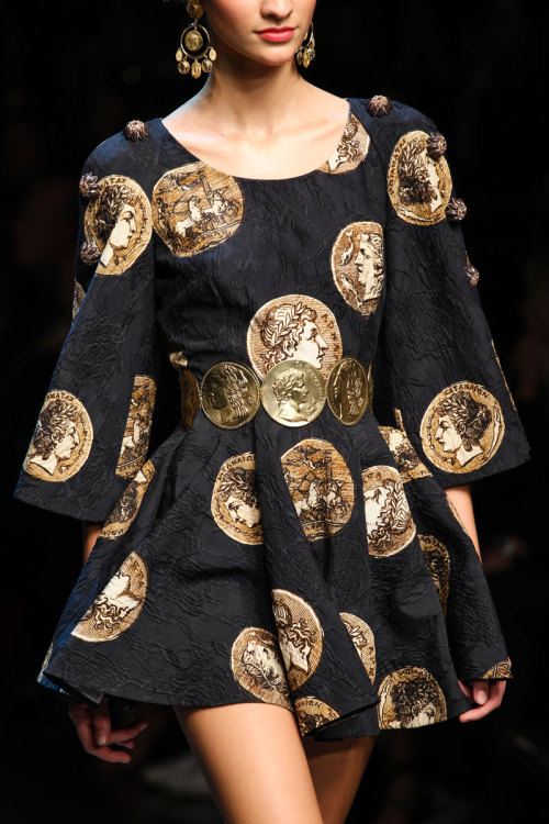 aclockworkpink: Dolce &amp; Gabbana S/S 2014, Milan Fashion Week