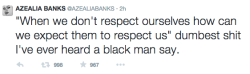 thechanelmuse:  Azealia Banks on Kendrick Lamar’s response about Mike Brown and black people