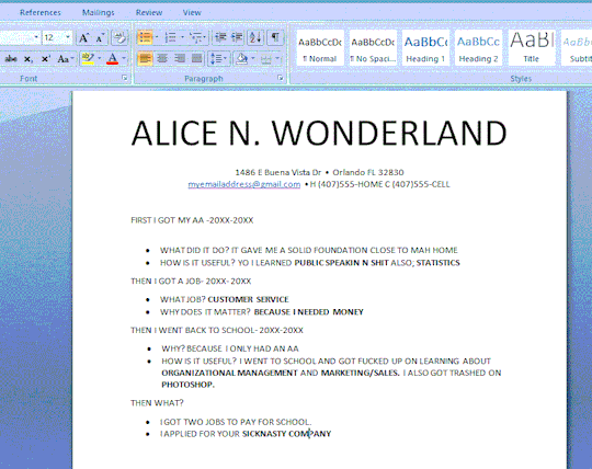 How to Write a Winning resume when you think you’re worthless.