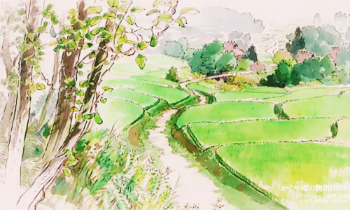 cainora:  Art from Studio Ghibli’s upcoming movie, Kaguya Hime No Monogatari (x)