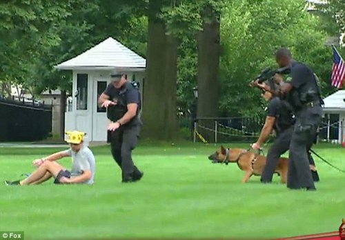 thinksquad:  Jeffrey Grossman, a Chatham High School graduate, was apprehended by the U.S. Secret Service last Thursday when he successfully climb over the White House fence. He was wearing a Pokemon-themed shirt and hat, and carried a Pikachu doll from