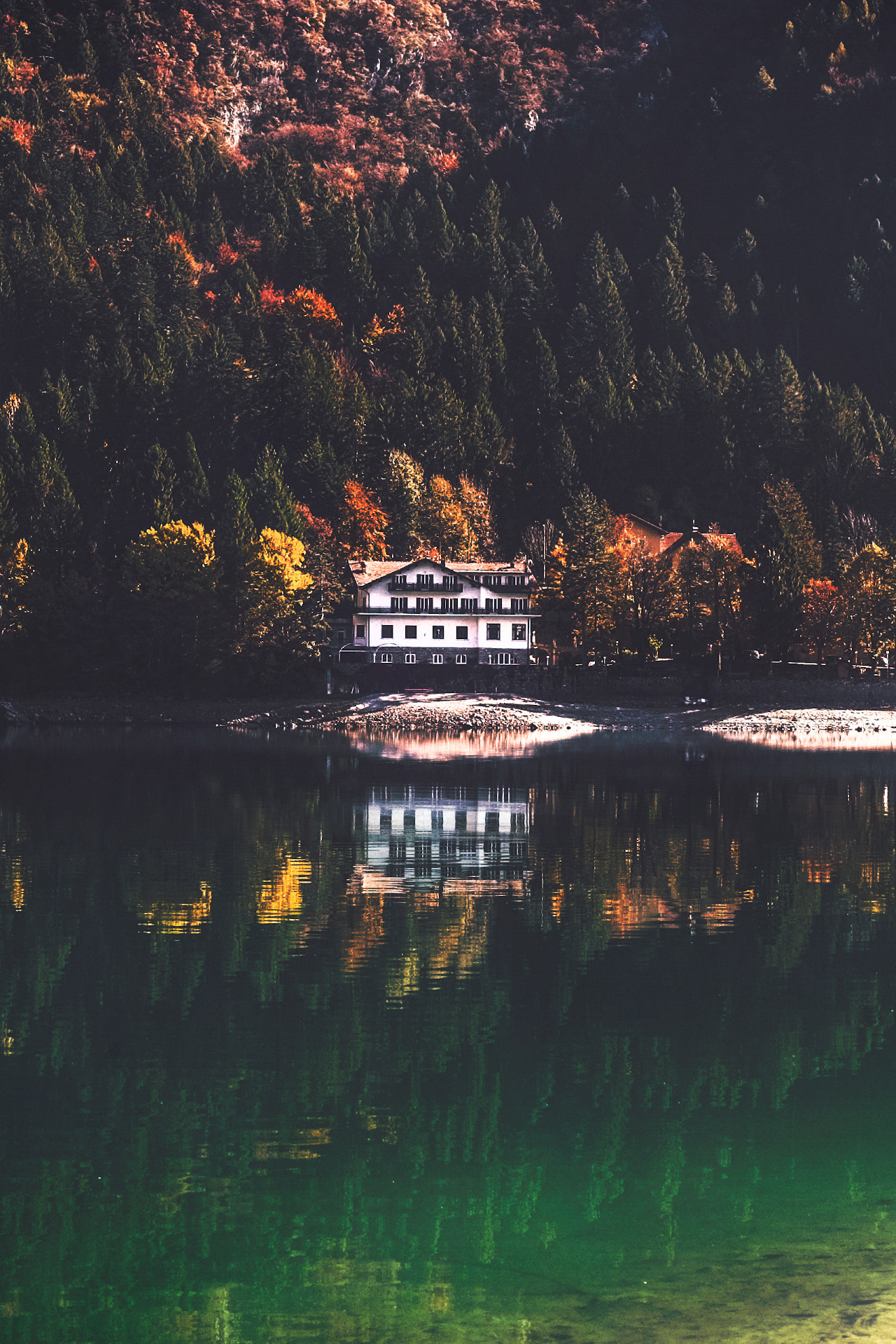 banshy:  Lake Molveno by Cristina Gottardi