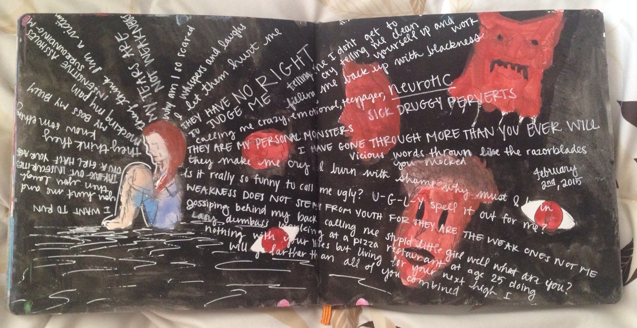 beartsybehappy:  Journal pages, December to February