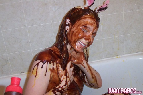 wampicsandgifs:Pattycake as the Easter Bunny for WamBabes.com Post 3 of 4