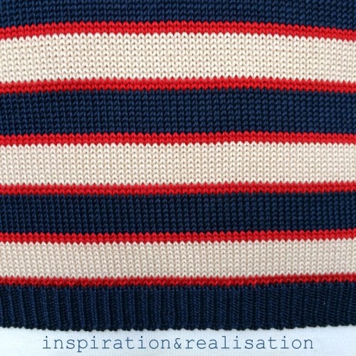 inspirationrealisation:for the love of stripes: Valentino inspired machine knitted sweater with char