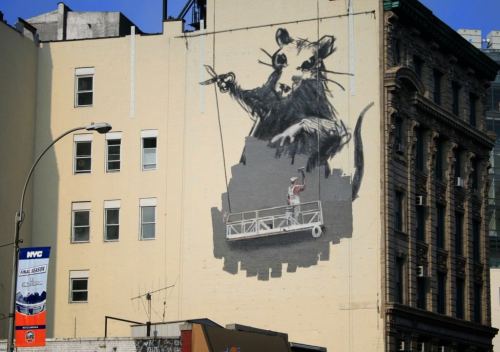 poignantmoments:   asylum-art: Banksy, the street artist   This man is a LEGEND 