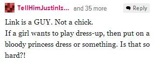 tampontears:  Sexist nerds on Kotaku react to Lindsey Stirling portraying link in