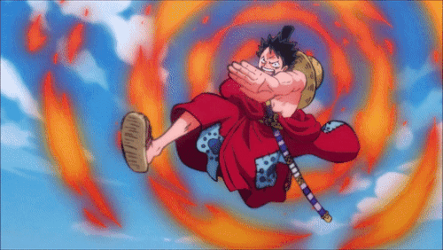 Luffy gear fourth gif