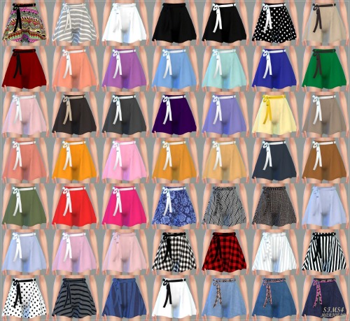 sims4-marigold: Hawaiian Shirts & Skirt Pants With Belt Hawaiian Shirts Unbalance version_here