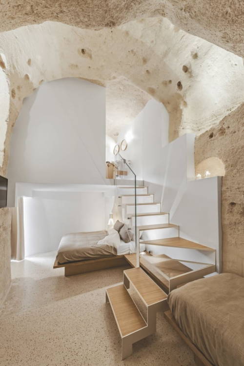 mymodernmet: Italian Architects Transform Ancient Cave Into a Modern Oasis