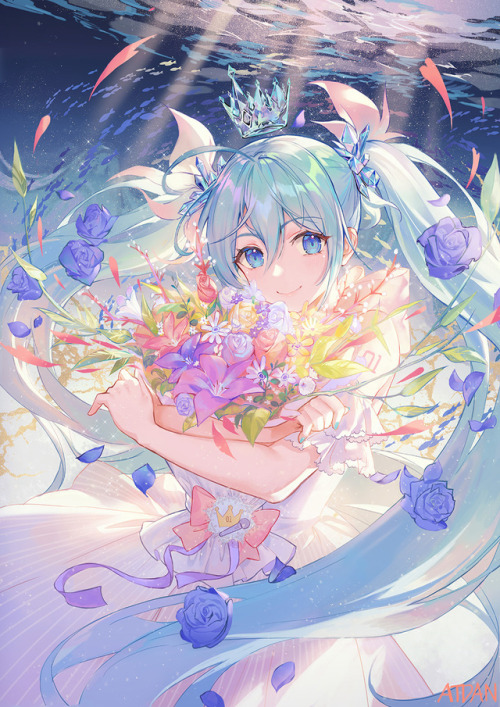 animepopheart:★ 【ATDAN-】 Miku - 12th ☆ ⊳ miku (birthday: 8.31) ✔ republished w/permission ⊳ ⊳ follow