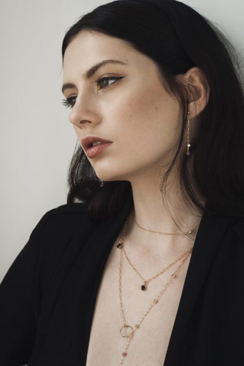 Sarah Nicole Harvey for the LN Jewelry debut collection shot by Tina Picard 