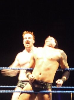 rwfan11:  hot4men:  rwfan11:  hot4men:  rwfan11:  Sheamus getting rough with Barrett again! …this time Barrett’s package is pressed against the ropes! :-) …..I think these two could have some AWESOME rough, dirty sex! ……..all that beef and all