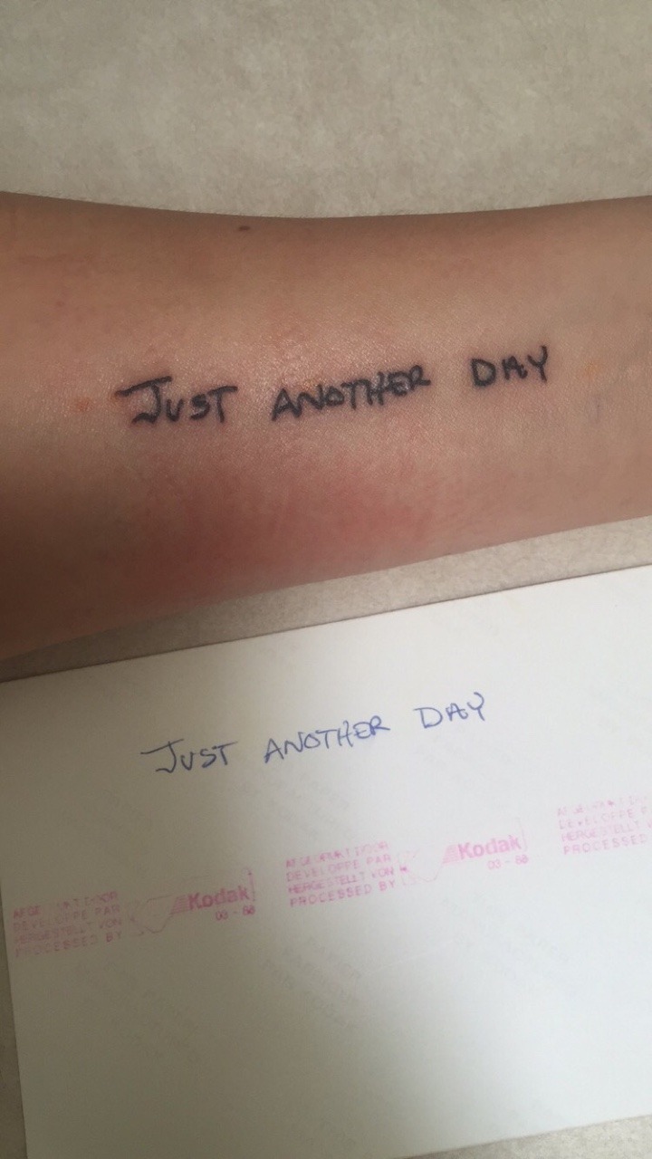 1337tattoos:  its not the end of the world, its just another daysubmitted by http://shanxbrant.tumblr.com