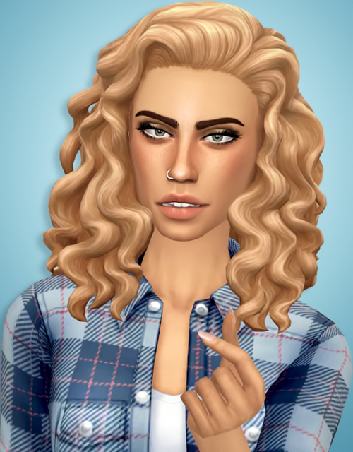 wild-pixel:Paisley Hair A slightly shorter and less voluminous version of the curly hair that came