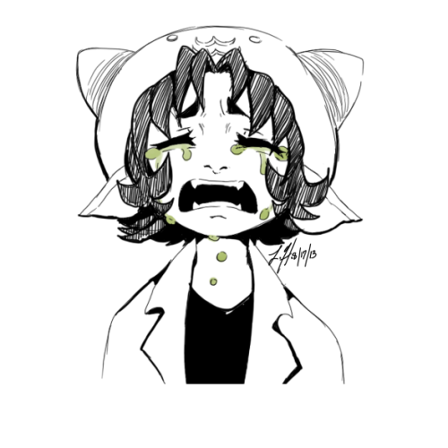 shortcakeliz:  anonymous asked: Can you draw a very sad Nepeta? why would you do this to me! 
