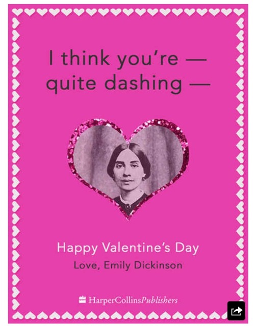 putahorseonit:Happy Galentine’s Day!The Emily Dickinson one is too perfect.