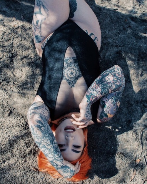 You ain&rsquo;t gotta die to get to heaven. @joshhwhaa #girlswithtattoos #inkedgirls #suicidegir