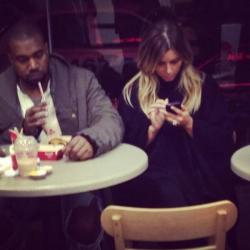 kimkanyekimye:  Kim &amp; Kanye at Wendy’s in Phili 