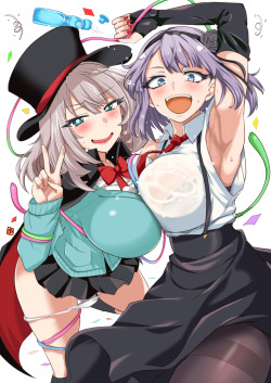 hentaibeatx:  Art by Aoi ManabuHave you guys read Tejina Senpai? Another manga by the author of Dagashi Kashi.Click here for more hentai! Feel free to send in requests!