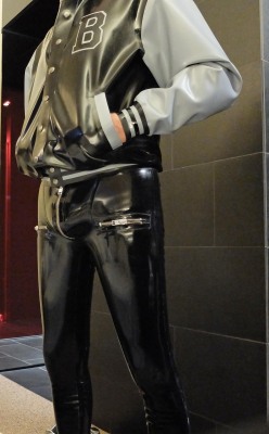 rubbermadness:  Blackstyle jacket Blackstyle custom made pants