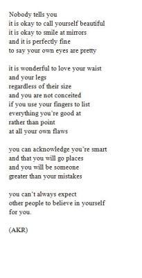 -poetic:  It’s okay to love yourself by