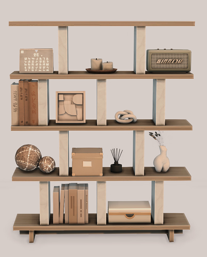 Favourite bookshelf clutter Part 1 Gondola vase • Diffuser • Box • Twig balls Gondola knot