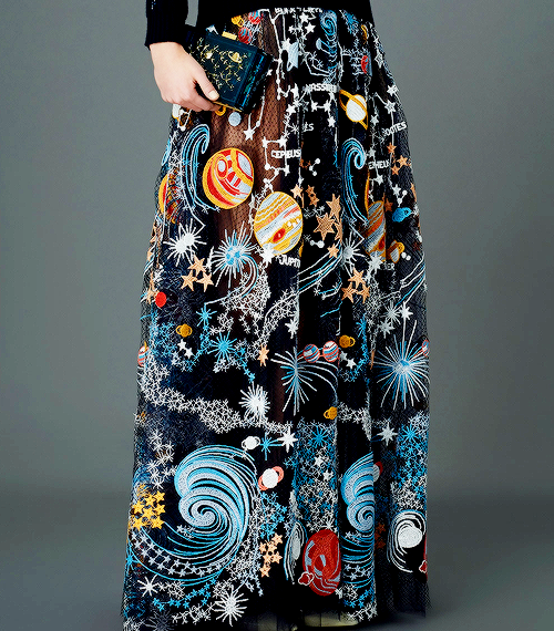 fashion-runways:  VALENTINO Pre-Fall 2015 — Galaxy details 