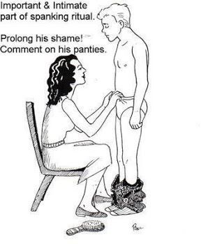 I have done this on many an occasion. My wife will hand me her hair brush or paddle. I stand still i